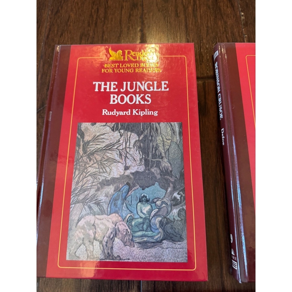 Reader's Digest Best Loved Books Young Readers Vol 8-10 Kipling Defoe London HC - Picture 2 of 9